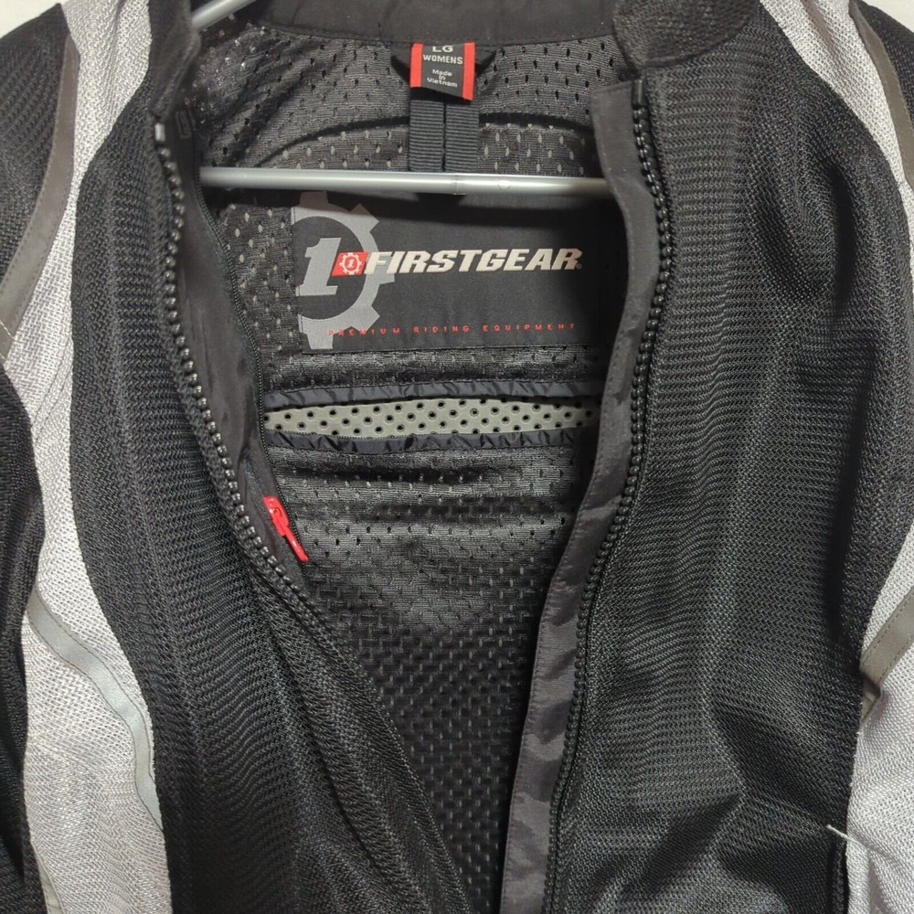 First Gear Mesh-Tex 13 Womens Motorcycle Jacket Black Large - Picture 3 of 6
